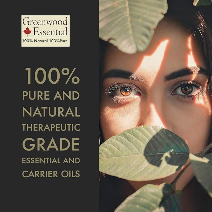 Greenwood Essential Pure Citronella Essential Oil (Cymbopogon nardus) with Glass Dropper Steam Distilled (Pack of Three) 100ml X 3 (10.1oz)