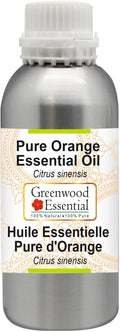 Greenwood Essential Pure Orange Essential Oil (Citrus sinensis) Steam Distilled 630ml (21.3 oz)