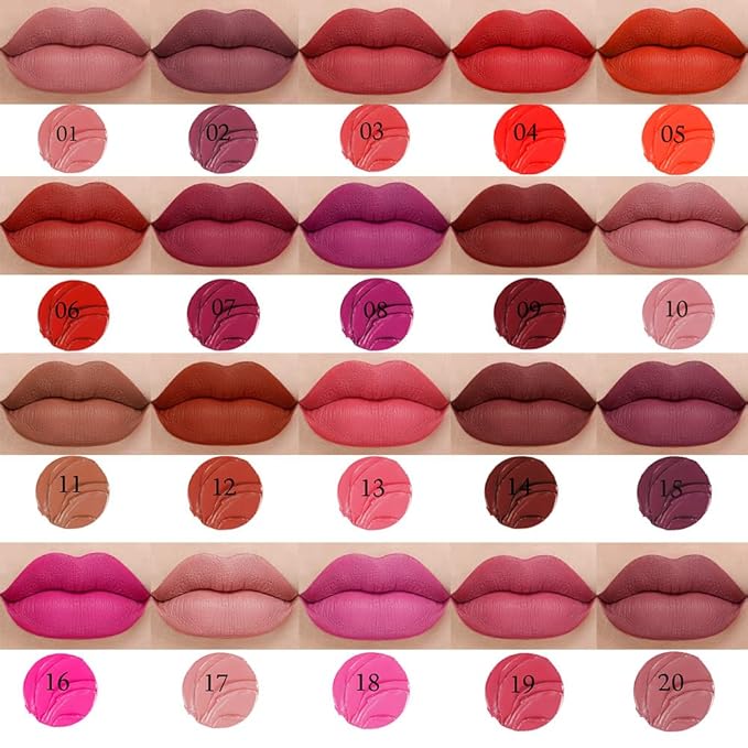 Mauve Crayon Matte Lipstick Lip Liner Pencil, Moisture Smooth Lipstick Pencil, With pencil sharpener Sharpenable Lip Pencil, Ultimate Lip Crayon for Women Smudgeproof Waterproof 20#