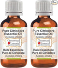 Greenwood Essential Pure Citriodora Essential Oil (Eucalyptus citriodora) Steam Distilled (Pack of Two) 100ml X 2 (6.76 oz)