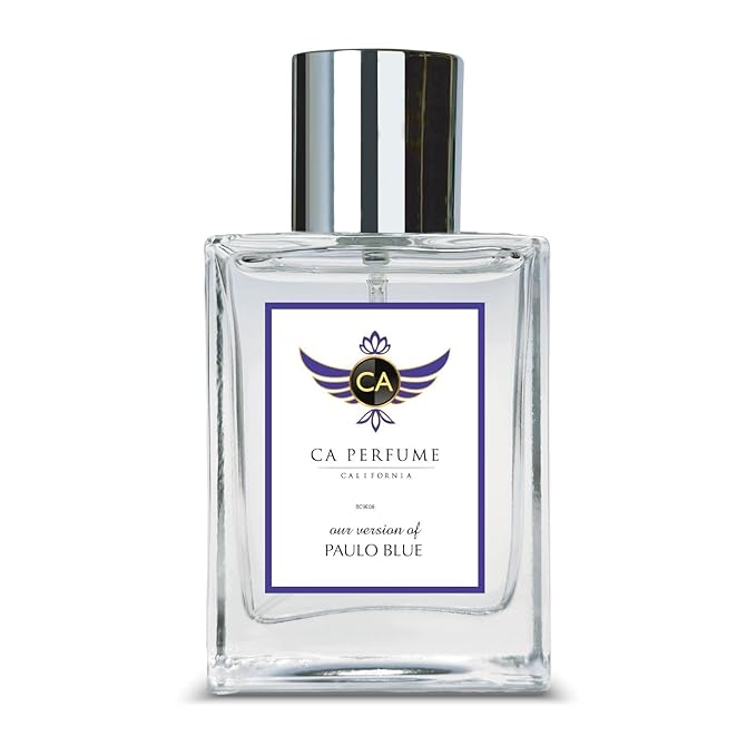 CA Perfume Impression of Paulo Blue for Men Aromatic Fougere Fragrance Long Lasting Mens Cologne Eau De Parfum 1.7 Fl Oz 50ml