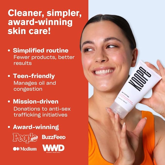 Koope Middleweight Face Cream, Moisturizer For All Skin Types, Balanced Hydration with Hyaluronic Acid, Baobab Oil, Anti-Pollution Shield, Free of Parabens, Sulphates & Fragrances, Vegan, 1.69 FL OZ