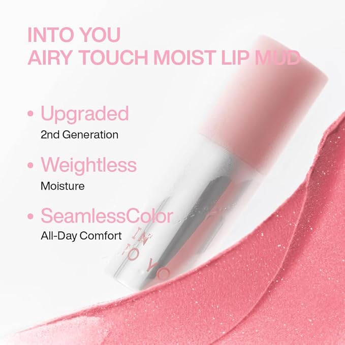 INTO YOU Airy Moisture Lipstick for Women, Long Lasting Matte Finish Lip Mud, High Pigment Color Lip Makeup, Hydrating Lightweight Mousse Texture for Women, C103 Taro Ice