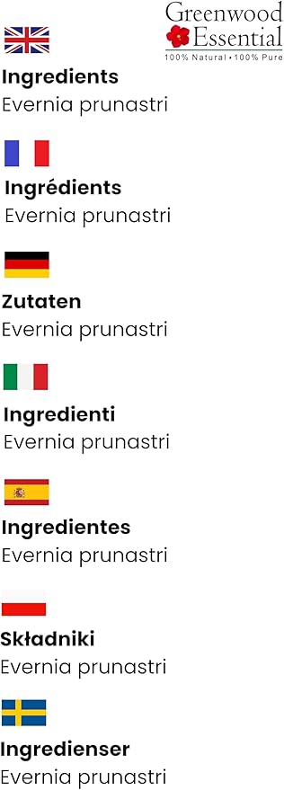 Greenwood Essential Oakmoss Essential Oil (Evernia prunastri) Pure | Viscous Texture | Rich Aroma | Unisex | All Skin Types |Natural Extract Steam Distilled 15ml (0.50 oz)