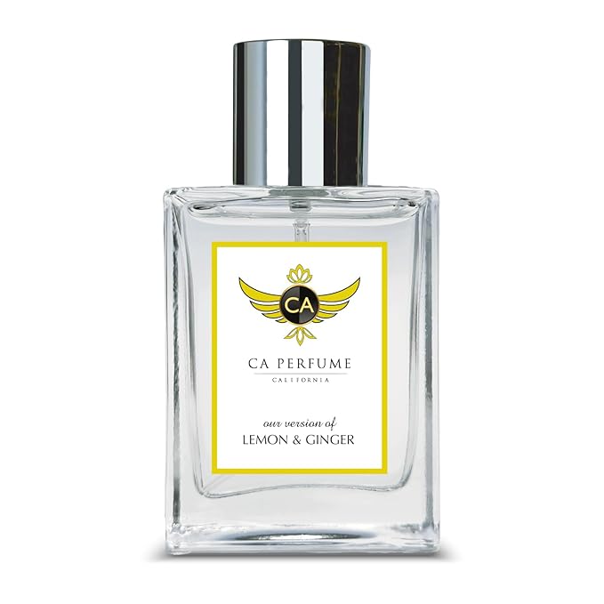 CA Perfume Impression of ACQUA COLONIA Lemon & Ginger For Women & Men Replica Fragrance Dupes Eau de Parfum Spray Bottle 1.7 Fl Oz/50ml-X1