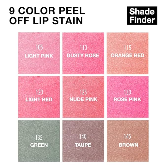 evpct Lip Tains Peel off, Peel off Lip Liner Tattoo Lip Stain Tint Gloss Marker Makeup, Long Lasting Waterproof 24 Hours Matte Finish Transfer-proof Pigmented Color Stay Lipsticks, 115 Orange Red