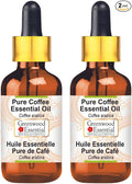 Greenwood Essential Pure Coffee Essential Oil (Coffea Arabica) with Glass Dropper 100ml X 2 (6.76oz)