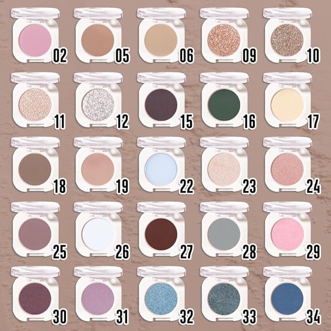 Single Matte Eye Shadow Palette Makeup, Light Cocoa Matte Eyeshadow For Mature Women, Monochrome Eye Shadow Makeup, Pigmented Waterproof Sombras Para Ojos, Vegan, Talc, Paraben & Cruelty Free, 18