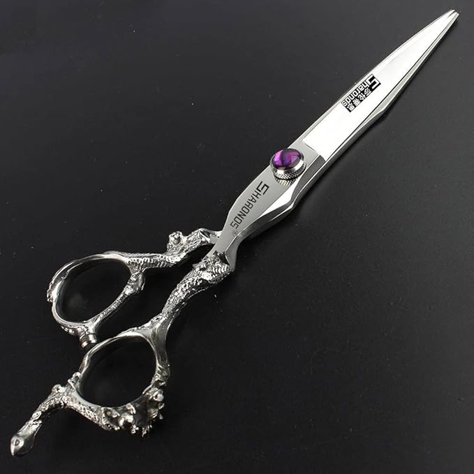 6/7/8/9 Inches Professional Hairdressing Scissors Set,Stainless Steel Hairdressing Scissors for Women & Men… (8 inch cutting scissors)