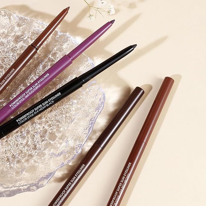 Kaely Light Brown Shimmer Gel Eyeliner Pencil, Smooth Eye Liner Waterproof Smudge Proof, Built in Sharpener, Long Lasting Eye Makeup, Vegan & Cruelty-Free, 04