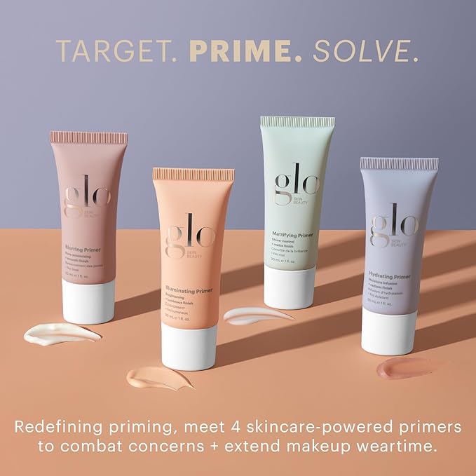 Glo Skin Beauty Illuminating Primer with Vitamin C Brighten & Correct Tone for Smoother Makeup, Radiant Glass Skin Finish, All Skin Types