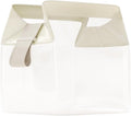 Cadence Parcel - Clear Kit with Magnetic Closure - Durable and Leak-Resistant Travel Toiletry Kit - Modular Design - Hygiene Bag for Travel Essentials - 2 Qt - Pebble