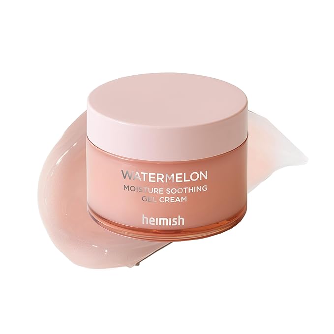 HEIMISH Watermelon Moisture Soothing Gel Cream - Hydrating, Cooling & Soothing, Plumping Facial Cream, Daily Face Moisturizer with Watermelon Extract, Lightweight, Fast-absorbing, 3.7fl.oz/110ml
