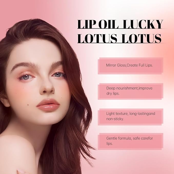 Nourishing High-Shine Lip Gloss,Hydrating & Moisturizing Lip Tint, Non-Sticky, Long-Lasting Glossy Lip Stain,Softens & Plumps Lips for Smooth,Gentle Formula for Dry Lips 05#Peach Nude Brown