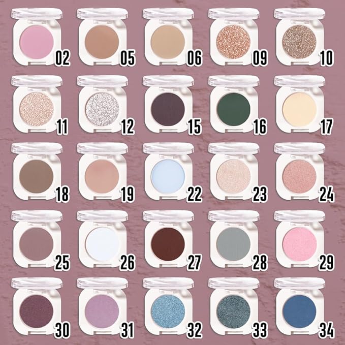 Single Matte Eye Shadow Palette Makeup, Mauve Taupe Matte Eyeshadow For Mature Women, Monochrome Eye Shadow Makeup, Pigmented Waterproof Sombras Para Ojos, Vegan, Talc, Paraben & Cruelty Free, 25