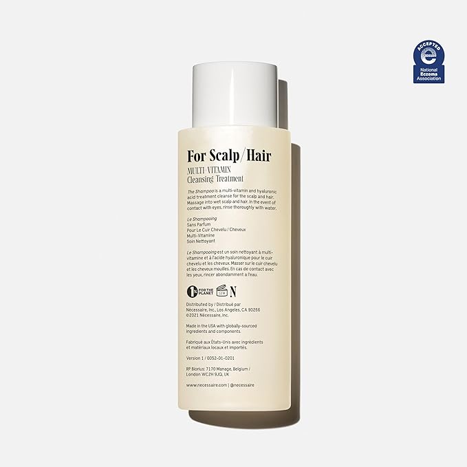 Nécessaire The Shampoo. Hyaluronic Acid + Vitamin B Complex Shampoo for Women & Men.