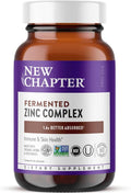 New Chapter Zinc Supplement, Fermented Zinc Complex, ONE Daily for Immune Support + Skin Health, Mineral-Balancing Formula Rich in Copper, Easy to Swallow & Digest, 60 Count (2 Month Supply)