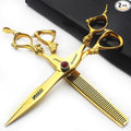 Hair Scissors 6/7/8/9-inch 440C High Hardness For Hairdressers Haircuts Cuttinging Scissors Professional Haircut (7 inch-2pc)