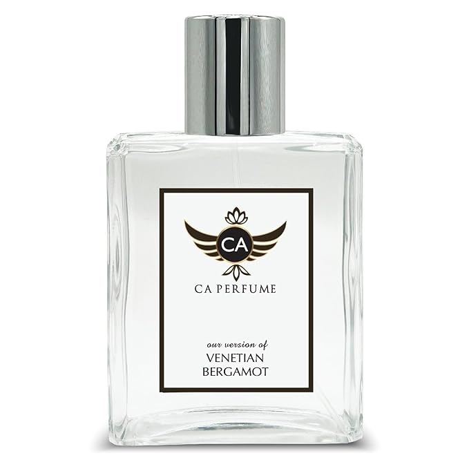 CA Perfume Impression of Venetian Bergamot for Women and Men Eau De Parfum Woody Spicy Scent Long Lasting Unisex Fragrance Signature Scent for Day and Night Wear 3.4 Fl Oz 100ml
