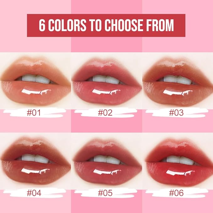 Dual-Ended Lip Stain & Lip Oil – 2-in-1 Matte Color and Hydrating Gloss, Long-Lasting Non-Sticky Lip Tint, Nourishing Moisture & Glassy Shine for Day-to-Night Looks 03#