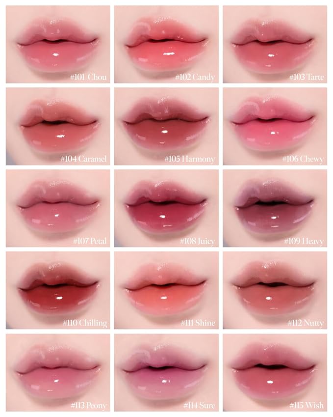 CORLAHAZE Glow Lock Jelly Tint 112 Nutty 4g, Hydrating Jelly Glow Lip Stain, Glass-Like Shine Lip Gloss, Long-Lasting Color, Moisturizing Lip Enhancer, Collectible Lock-Shaped Design, Korean Makeup