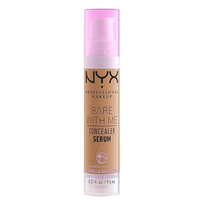 NYX PROFESSIONAL MAKEUP Bare With Me Concealer Serum, Concealer Makeup For Up To 24Hr Hydration - Sand