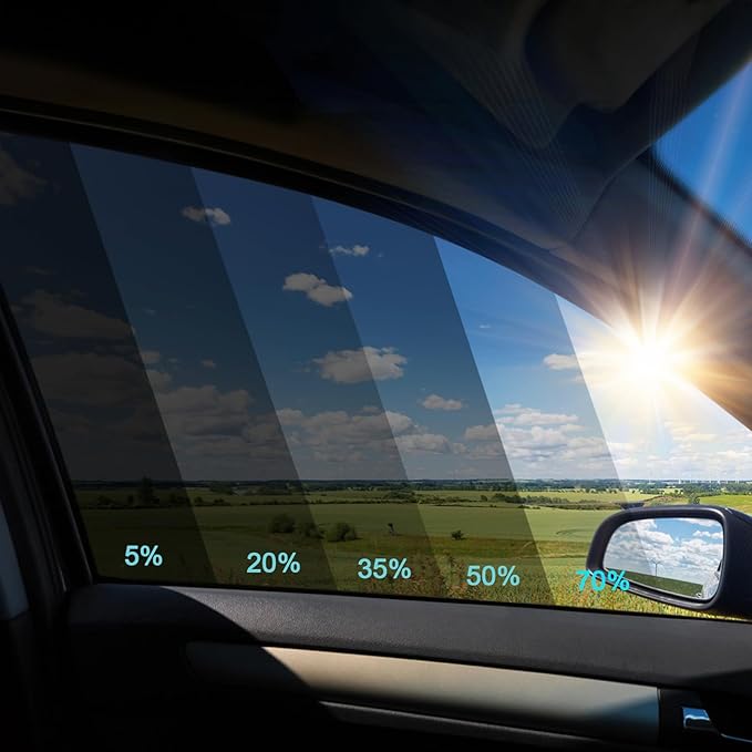 TOYOCO Window Tint Film for Cars, 20% VLT 24" in x 15'Ft Ceramic Window Tints, Blocks 99% UV & IR Rays, Heat Resistant Anti Glare Film for Windshield, Scratch Resistant Sun Shade Auto Tint Roll