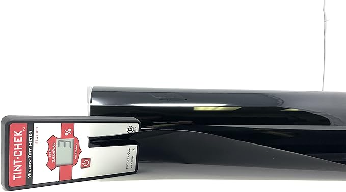 RockRose 5% Nano Ceramic Car Window Tint 36 in x 100FT 2PLY Privacy Film Heat Block, 99% UVR, and 85% IRR Block for Auto or Home Strong Adhesive, Easy Shrink, Plotter Friendly - Charcoal