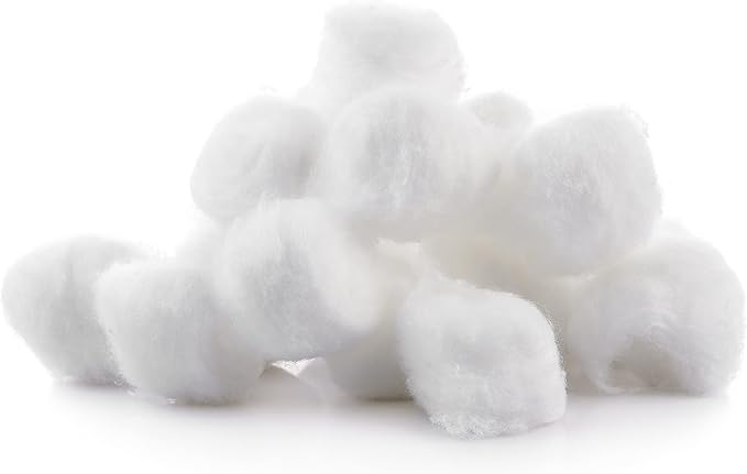 DecorRack 200 Count [Large Size] Cotton Balls, 100% Pure Cotton for Nail Polish and Make-Up Removal, Applying Oil Lotion or Powder, Perfect for Multi-Purpose Use, Soft and Absorbent (200 Count)