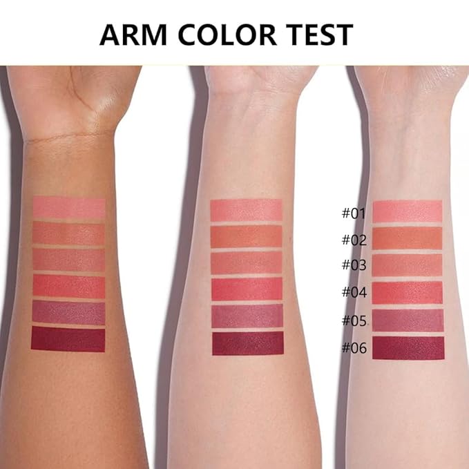2Pcs Matte Lipstick Crayon Set for Women, 24 Hour Rose Pink Ruby Red Lipstick Lip Liner Pencil Long Lasting Waterproof Smudge Proof, Neutral lip liner marker Easy Application Full Coverage