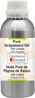 Greenwood Essential Pure Grapeseed Oil (Vitis vinifera) Cold Pressed 1250ml (42 oz)