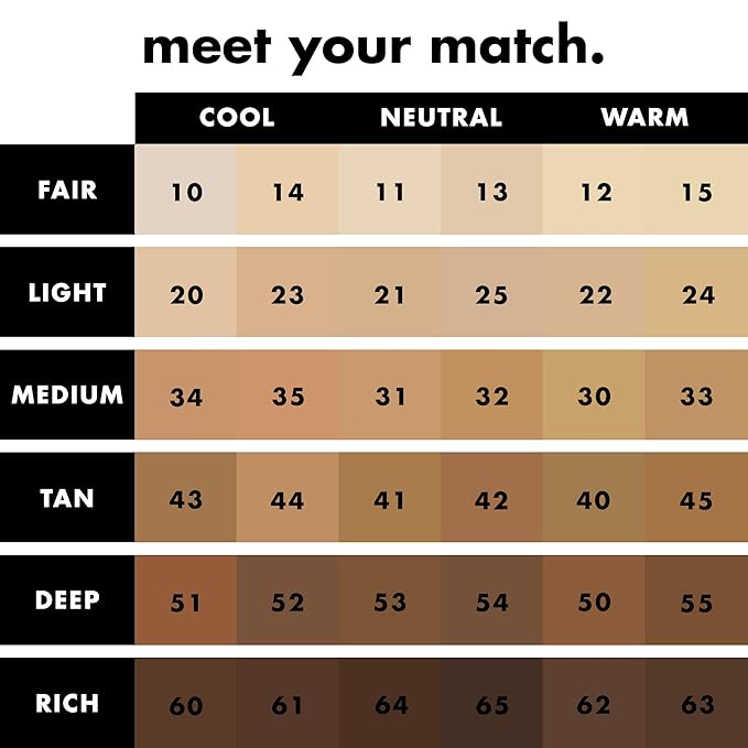 e.l.f. Soft Glam Foundation, Medium Coverage, Long-Lasting & Buildable Foundation For A Smooth, Satin Finish, Vegan & Cruelty-Free, 54 Deep Neutral