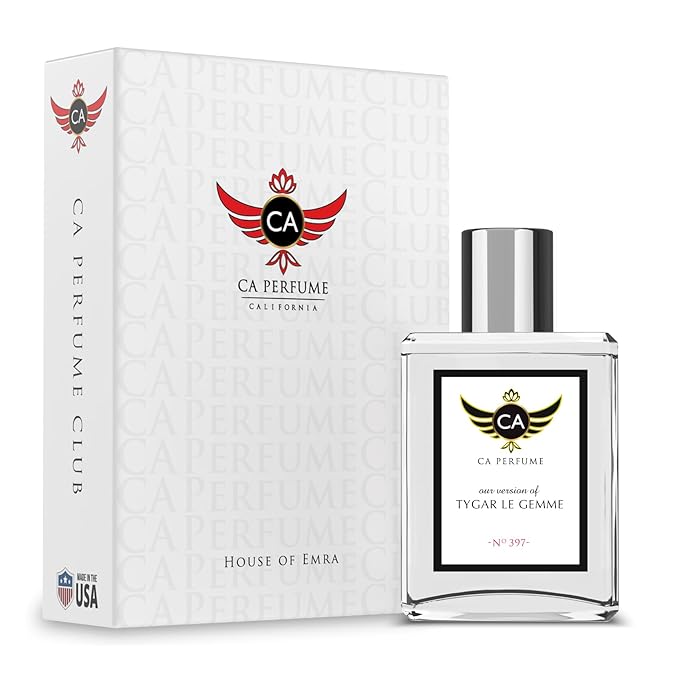 CA Perfume Impression of Tygar Le Gemme for Men Citrus Aromatic Fragrance Long Lasting Mens Cologne Eau De Parfum 1.7 Fl Oz 50ml