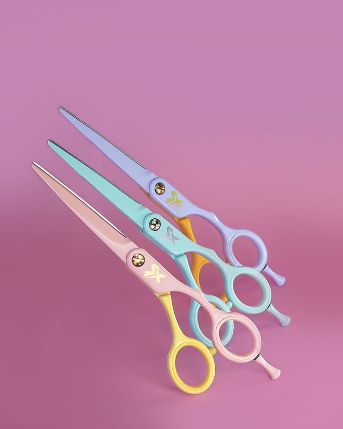 Cricket Shear Xpressions It's All Good 5.75" Professional Hair Cutting Scissors - Barber Scissors, Japanese Stainless Steel for Stylists & Home Use, Dr. Everything Will Be Alright, Mint