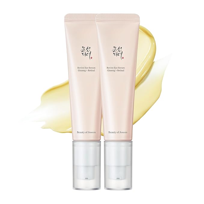 Beauty of Joseon Revive Eye Serum with Retinal Niacinamide Peptide for Face Under Eyes Wrinkles Dark Circles Moisturizer Cream Korean Skincare 30ml, 1 fl.oz * 2pack