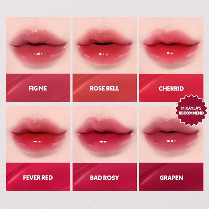 TIRTIR [*Mini Size Waterism Tinted Lip Gloss #22 Snowy Peach, 0.06 Fl Oz – Kiss Ready Lipgloss, 12H Long Lasting Non Sticky Natural Tinted Glow Korean Multiuse Cheek and Lip Tint for Women gift
