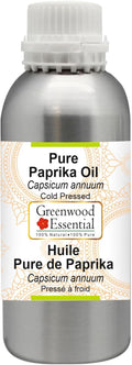 Greenwood Essential Pure Paprika Oil (Capsicum annuum) Cold Pressed 300ml (10 oz)