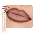 Plump Matte Crayon Lip Liner Pencil, Espresso Martini Lipstick Lip Liners for Women, 24 Hour Long-Lasting Lip Gloss Makeup, With Silicone Smudger for Define Contours & Sculpting Lip, 07