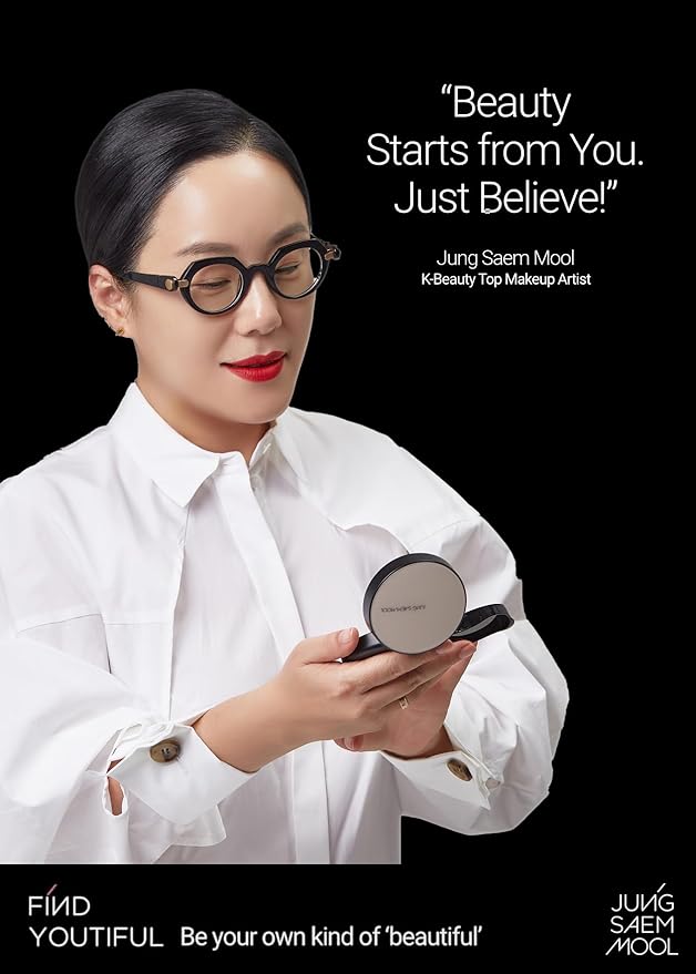 JUNG SAEM MOOL [ SPF ] Essential Skin Nuder Cushion (19 N-Light) | Refill Not Included (0.49 Fl Oz) | SPF50 Broad Spectrum | Natural Finish | Makeup Artist Brand