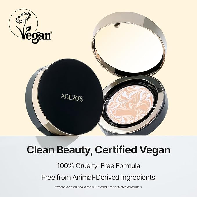 [NEW] AGE20'S Signature Essence Pact | 29C COOL CARAMEL | Vegan Korean Cushion Foundation | Pack of 1 | Cream Foundation, Dewy & Glow Finish, Natural Coverage, SPF 50+
