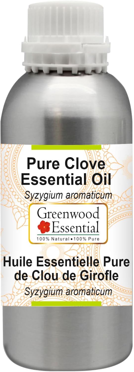 Greenwood Essential Pure Clove Essential Oil (Syzygium aromaticum) Steam Distilled 1250ml (42.2 oz)