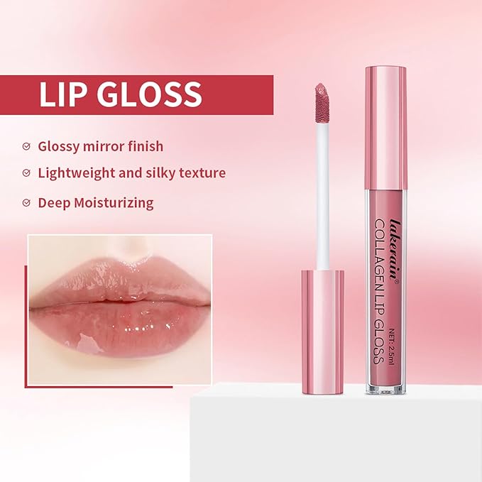 BestLand 3PCS Lip Liner and Lipstick Combo Set - Matte Lip Liner Pencil, Velvet Matte Lipstick & Hydrating Collagen Lip Gloss - Long-Lasting, Smudge-Proof, Nude Brown Lip Makeup Kit (#4 Nude Brown)