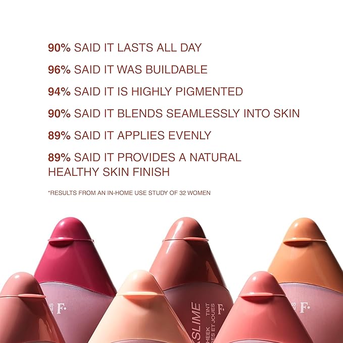 Freck Beauty CHEEKSLIME Lip & Cheek Tint - Liquid Cream Blush, High Impact Pigments, Blends Seamlessly, Dries Down to Natural Flush for All Skin Tones | ROSE BUDDY (Mauve Rose)