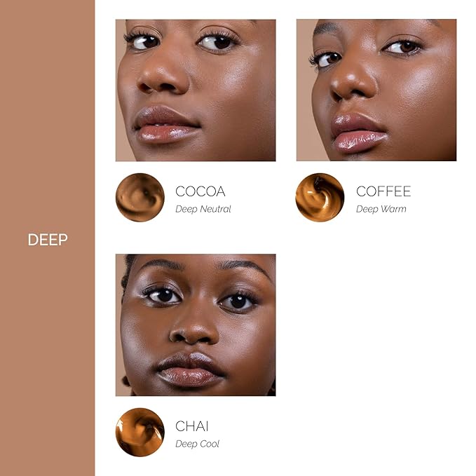 OFIR Skin Satin Medium Coverage Foundation | Buildable, Non-Creasing Finish | Vegan, Cruelty-Free, Paraben-Free Makeup | Blue Light Protection | 1 FL OZ (Coffee - Deep Warm)