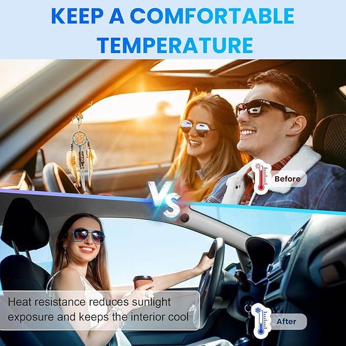 Car Window Tint 20% VLT - 20" in x 10' Ft Nano Carbon Window Tint Privacy Film for Car, Heat & UV Blocking, Glare Reduction and Scratch Resistant Automotive Tinting Roll