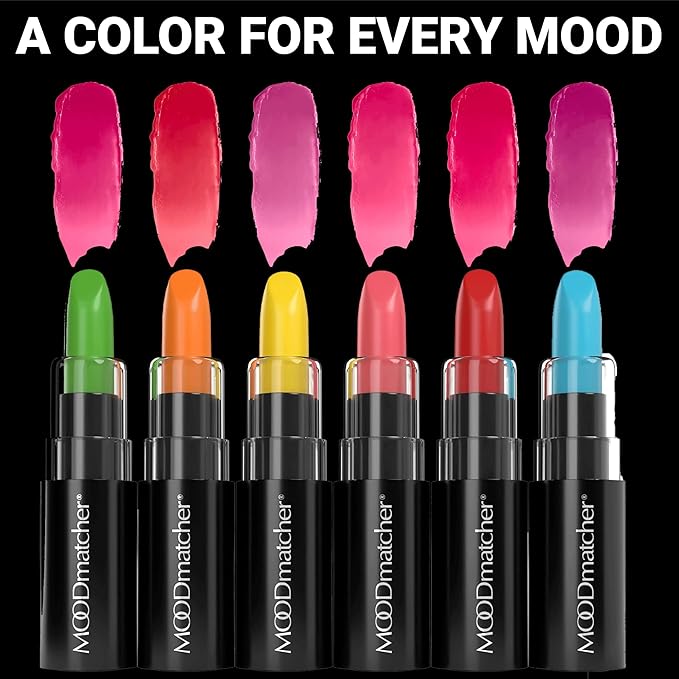 MOODmatcher LIVAURA Original Color Changing Lipstick – 12 Hours Long-Lasting, Moisturizing, Smudge-Proof, Glamorous Personalized Color, Premium Quality – Made in USA (Purple)