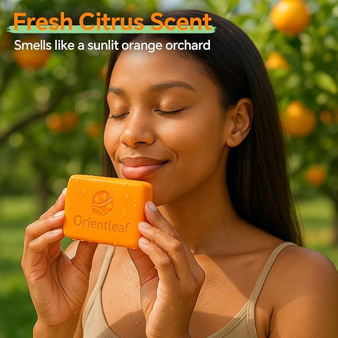 Kojic Acid and Turmeric Soap for Dark Spots Remover, Brightening, Hyperpigmentation for Face, 4oz x 2 BARS