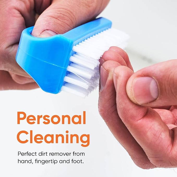 Nail Brush for Cleaning Fingernails, Nail Scrubber Brush, Toe Foot Hands Fingernail Brush Cleaner- Small Scrub Brush- All-Purpose Stiff Cleaning Brush for Home, Kitchen, Work, 12 Pack - Superio