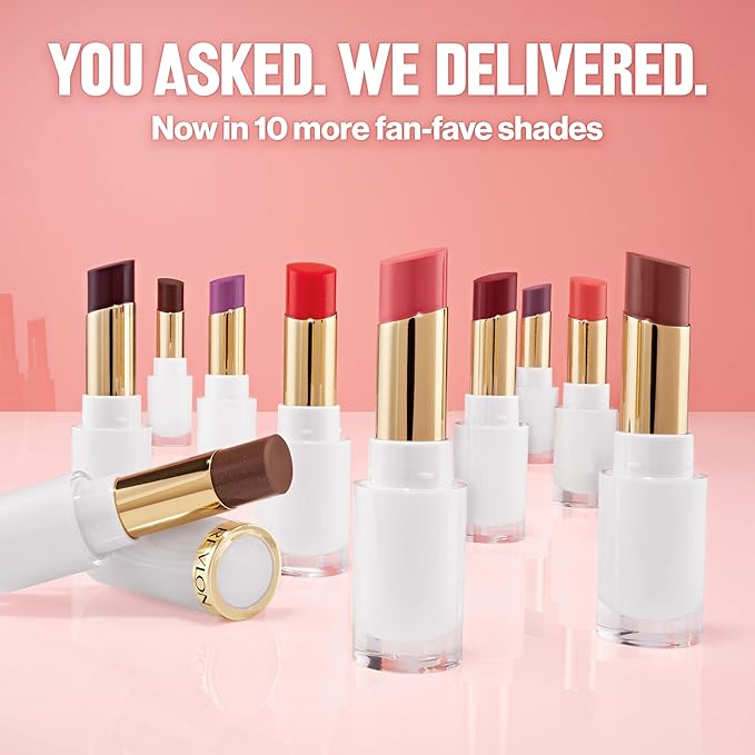 REVLON Super Lustrous Glass Shine Balm, Hydrating Tinted Lipstick, Sheer, Glossy Shiny Finish, 003 Honey Shine, 0.11 oz