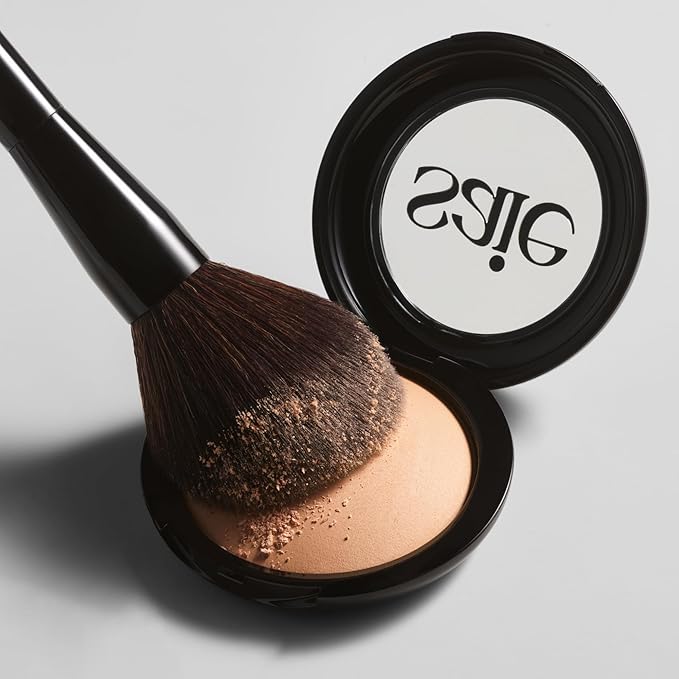 Saie All-Over Powder Makeup Brush - Fluffy Tapered Powder Brush for All-Over Application & Effortless Product Pickup - Made with Ultra-Soft, Cruelty-Free & Vegan Bristles (1 Count)